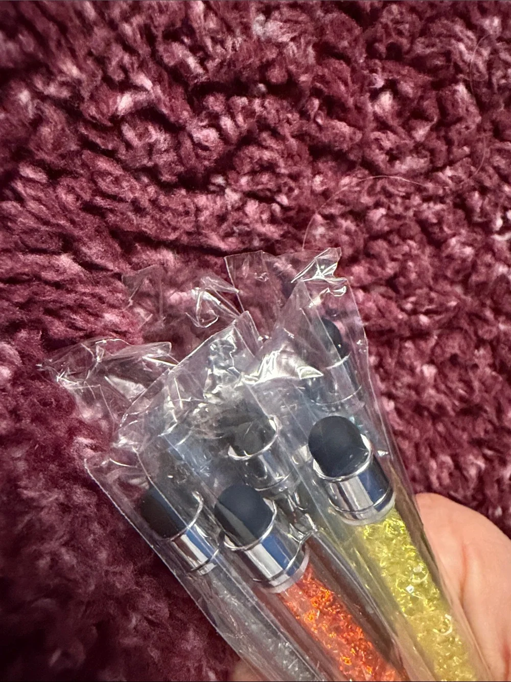 Set 7 Sparkle Dog Quote Pens with Diary of a Dog Spiral Notebook. All NEW.